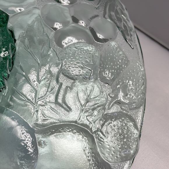 Vintage‎ Indiana Glass Madeira Green Chip & Dip or Vegetable Serving 13" Platter - Picture 6 of 10